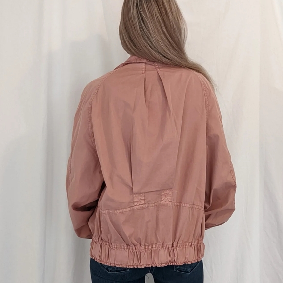 Free People Pink Mauve Parachute Bomber Jacket - Picture 6 of 9